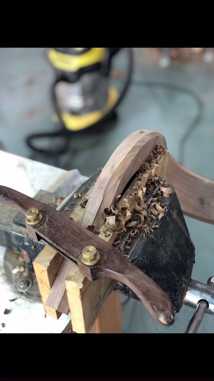 Making if solid walnut armrests