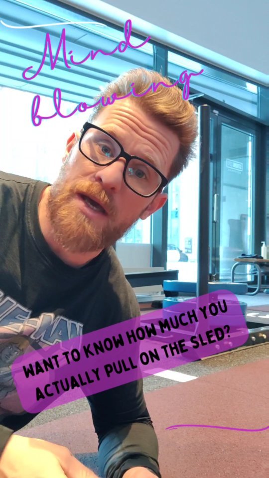 This is the kind of thing I think about when I can't get to sleep at night.
How much weight do I actually pull on a sled that weights 100kgs?
I mean, I know what it weighs, but at the same time I never lift it off the ground, so what is the real load?
I measured it today. This makes me happy.
#personaltraining
#strongisX
#strongsauce
#strongcph
#prowler
#prowlersled