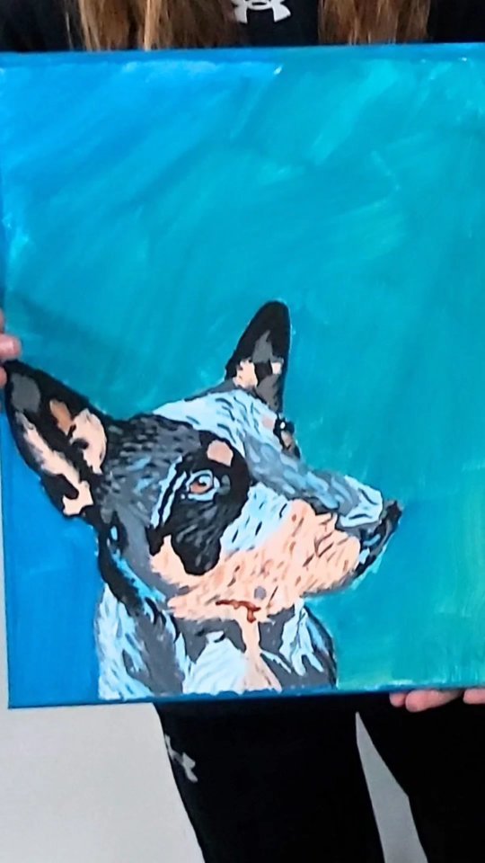 Last paint your pet class yesterday with amazing results!#paintyourpet #medicinehatpaintparties #yxhevents #medicinehatpaintparty #yxh #cindyshropshireart #june_bug_art_studio