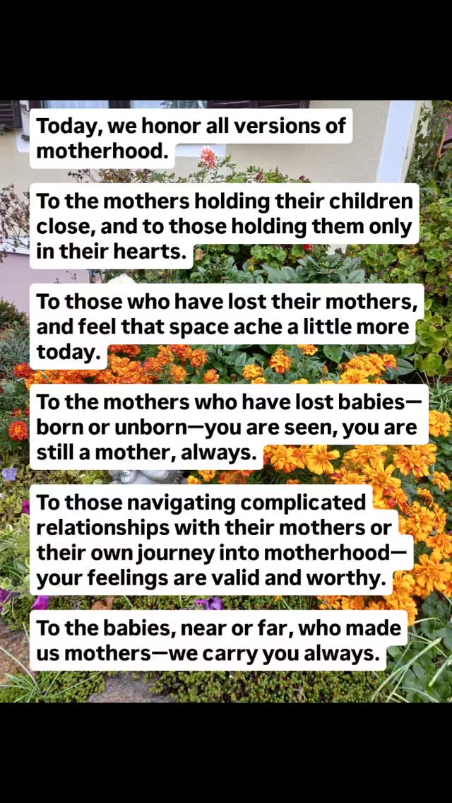 Mother’s Day can hold deep joy and quiet grief. May we make space for both.
Sending love to everyone today, in all the ways this day may meet you.
Xx