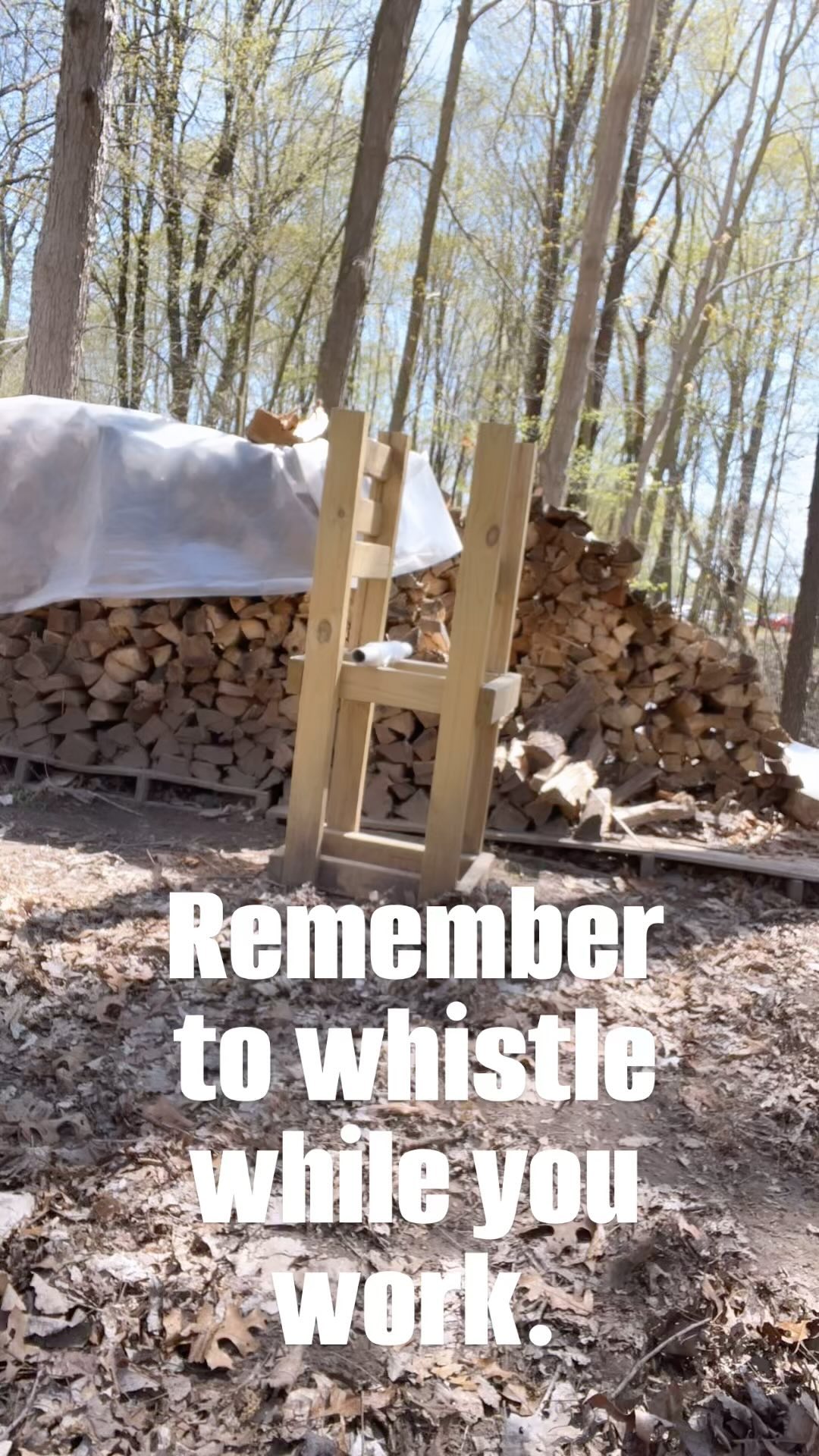 Come make some firewood bundles with me! #michigan #michigansmallbusiness #riveraridge #firewood