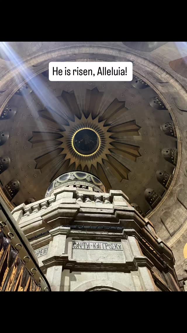 Happy Easter from all of us at All Things Women! We took this photo of the empty tomb in the church of the Holy Sepulchre on our first All Things Women pilgrimage to the Holy Land! #allthingswomen #holysepulchre