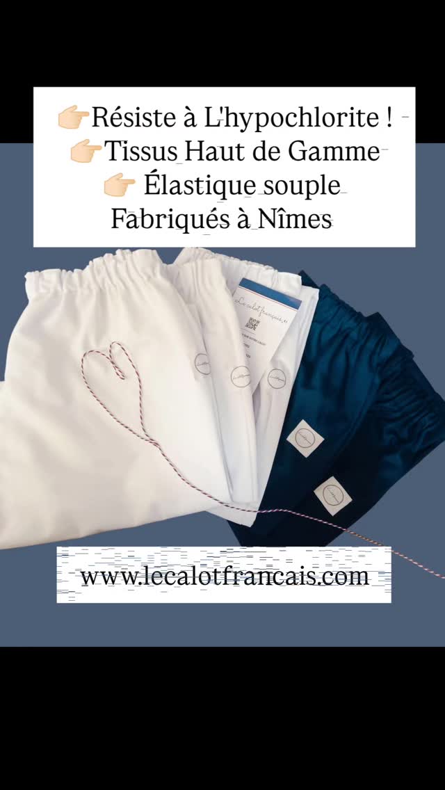 ❤️ Excellence dans le tissu qui résiste à L'hypochlorite !
Tissu doux, qui ne demande pas de repassage.
❤️ L'élastique est souple, du bonheur à porter !
Coupe droite.
✂️Fabriqués à Nîmes.
www.lecalotfrancais.com
#madeinfrance🇨🇵
#medecin
#chirurgien
#dentaire
#veterinaire#pedicure#podologue#nurse#