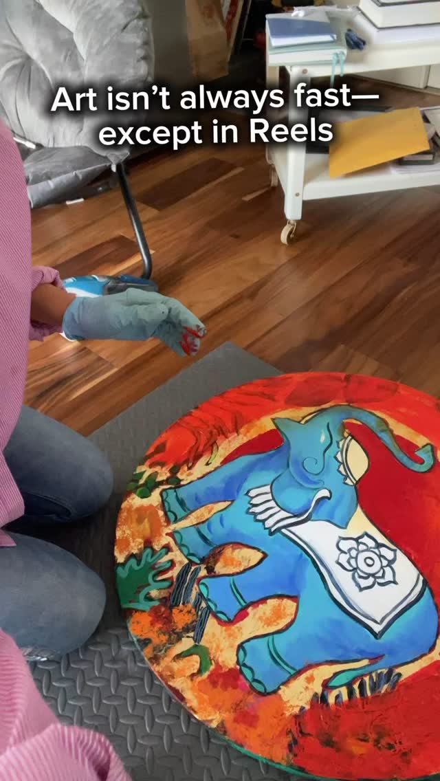 Some paintings take their time.
This elephant has been a journey of experimenting, layering, and waiting for the right inspiration to arrive.
#CreativeProcess #SlowArt #WorkInProgress #ArtInMotion
#MontrealArtist #CanadianArtist #ElephantArt