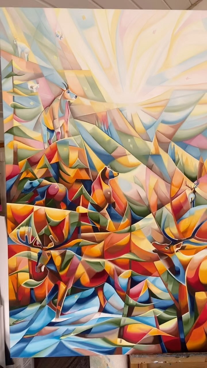 Put a bow on it, this commission is done! 🥳
#oiloncanvas #originaloilpainting #onmyeasel #artistinkimberley #artistincanada #kootenayartist #artthattellsastory