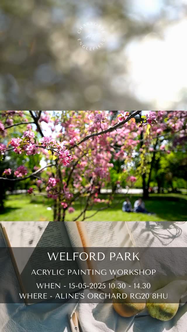 Come and join me @welfordpark for a one off Acrylic workshop painting blossom. This is a rare opportunity to enjoy a peaceful, creative session in a truly stunning setting.
This Acrylic workshop will take place under a marquee canopy in their private walled orchard surrounded (hopefully) by blooming apple trees.
All materials, refreshments and a hot lunch are provided.
No experience necessary.
Limited spaces available.
Comment BLOSSOM below for further information or to book your place.
#wiltshireartist #acrylicpainting #cotswoldartist #artworkshop #creativity #timeoutdoors #welfordpark #blossom #blossompainting