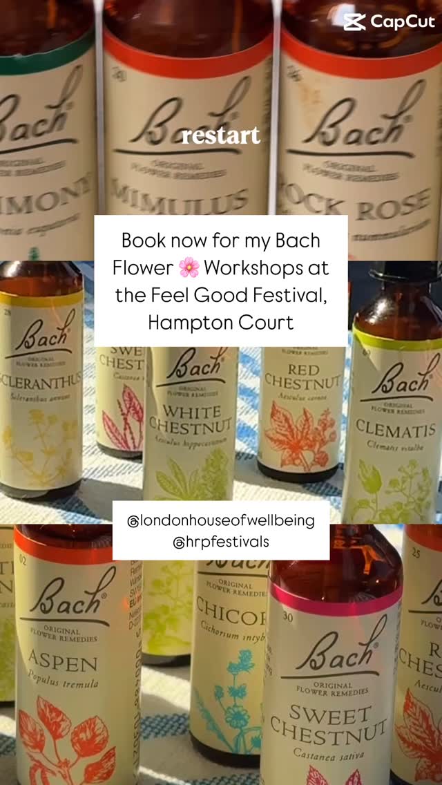 16-18th May 2025 - Book now
Balancing Emotions with Bach Flower Remedies – with Natasha Rand
Naturopath, Herbalist & Founder of 11:11 Herbs
Discover how gentle, plant-based Bach Flower Remedies can help shift emotional patterns and support healing from within. In this hands-on workshop, Natasha Rand—qualified naturopath and herbalist—will explore the connection between emotional wellbeing and physical health, guiding you to create your own personalised remedy blend to take home.
No experience needed – open to all
#naturopathy #herbalmedicine #herbalremedy #natural #selfcare #naturalhealing #bachflowerremedies #bachfloweressences #feelgoodfestival #hamptoncourtpalacefestival
With the wonderful @thelondonhouseofwellbeing &
@hrpfestivals