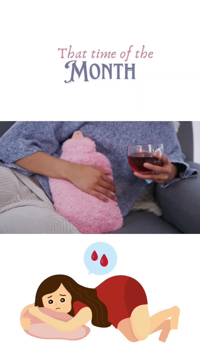 Alleviate menstrual pain. #menstrualcycle #womenshealth #periodproblems #periodcramps