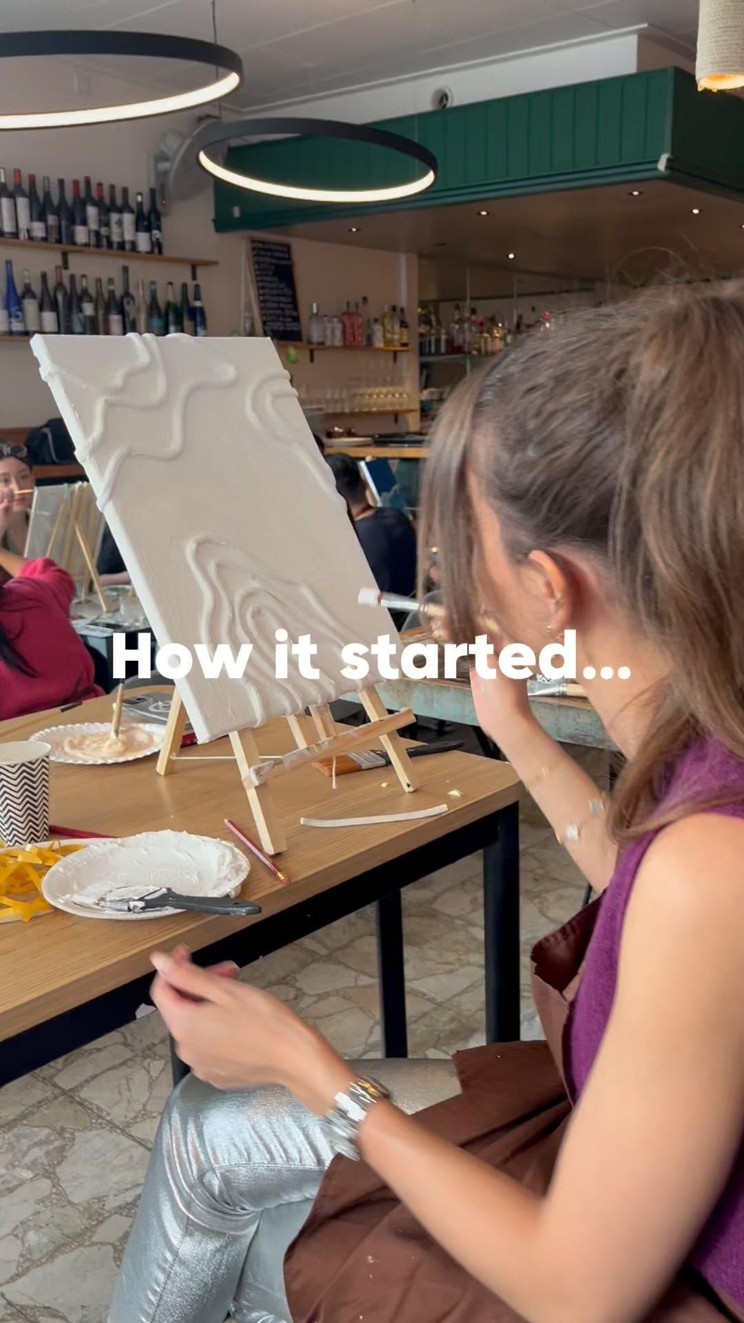 It was our Cocktail and Paint session @hanae_tapasrestaurant
With Ciaoo Cacaoo Events