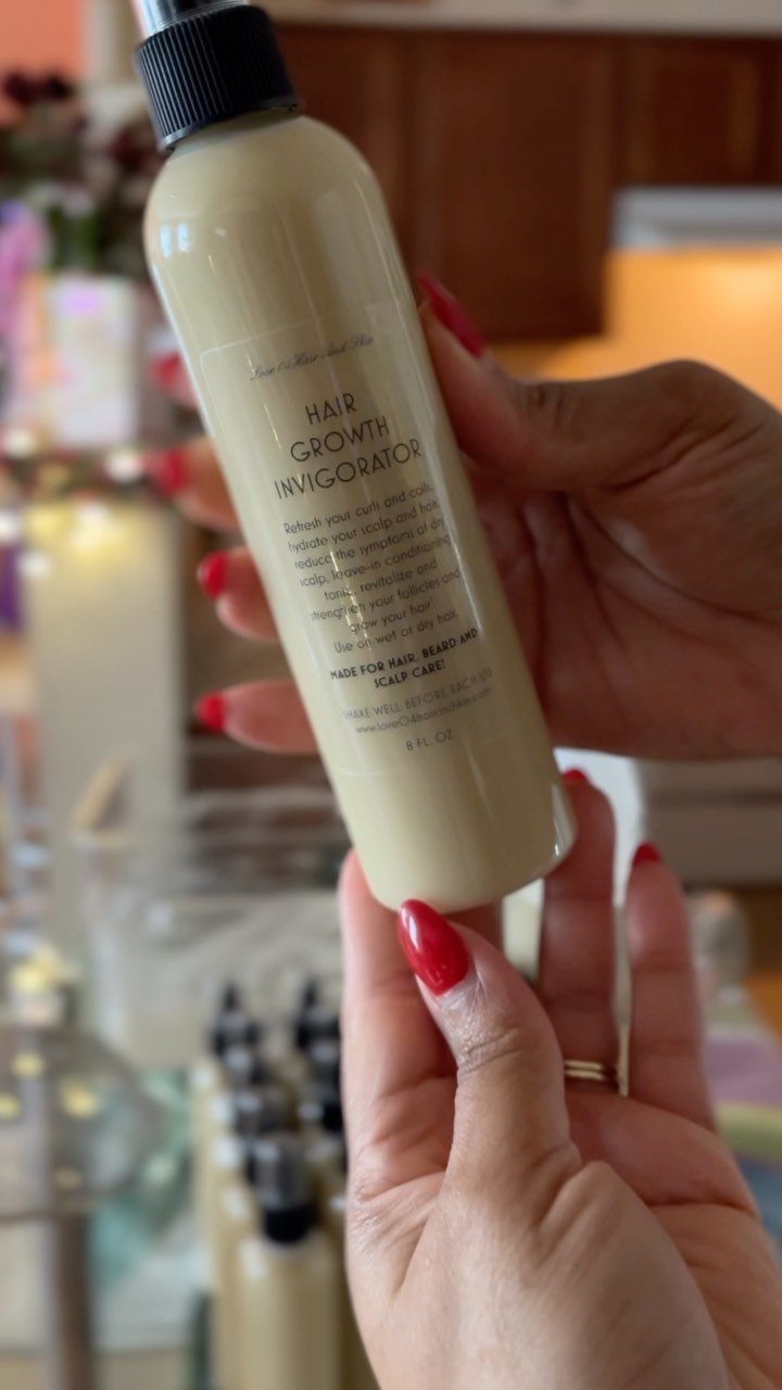 INVIGORATOR has restocked 🥳
Our leave in hair growth tonic is infused with horsetail and bamboo to strengthen your follicles and help you maintain a healthy scalp! It’s so worth it!
Love04hairandskin.com