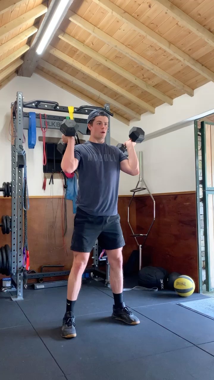 FRIDAY FUN 💥
A section from today’s training from @beyond.programming
6 Rounds
10 DB Thrusters
5 Strict Pull Ups into Strict TTB
10 DB Devils Press
90s Rest
#uppers #lowers #conditioning #strengthtraining #strengthgains #gains #strength #wod #workoutoftheday #hwpo #performance #functionalfitness #crossfit #fitnessmotivation #pump #finisher #health #routine #performance #workoutathome #homegym #cricket