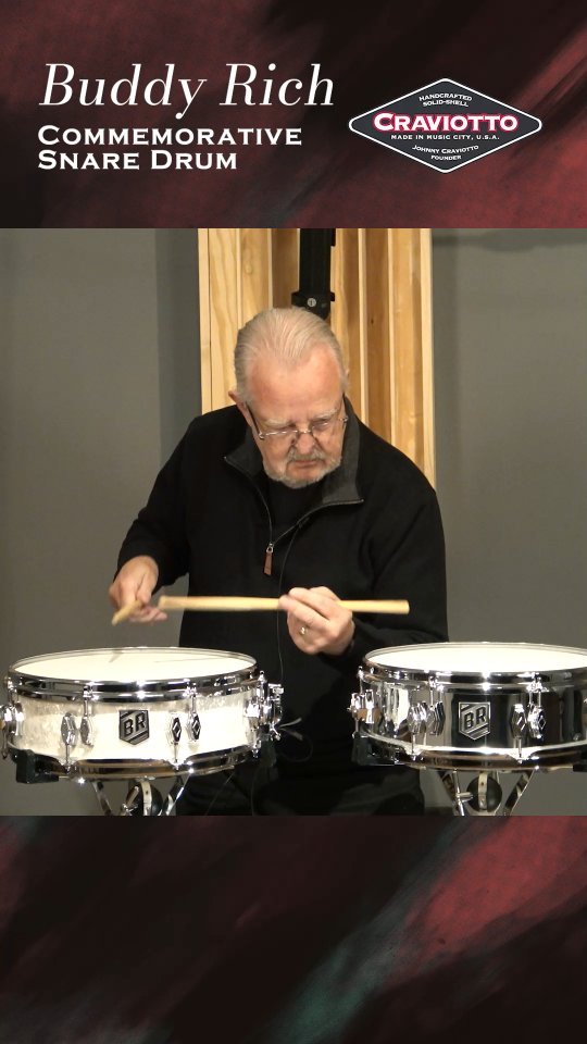 A tribute to Buddy in collaboration with Cathy Rich, handmade in Craviotto style by the craftsmen in Nashville, TN. More info at Maxwelldrums.com or contact Steve directly at vintagedrums@aol.com for inquiries.
.
.
.
#craviotto #snaredrum #tribute #buddyrich #jazz #classic #drums #jazzdrums #70s #vintage #custom