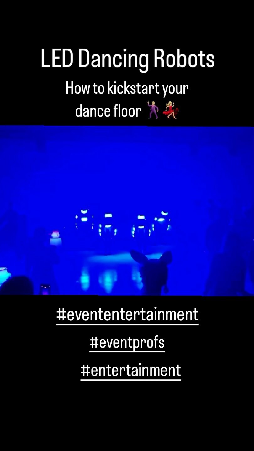 Entertain your guests with an energetic LED dance. #dancefloorstarter