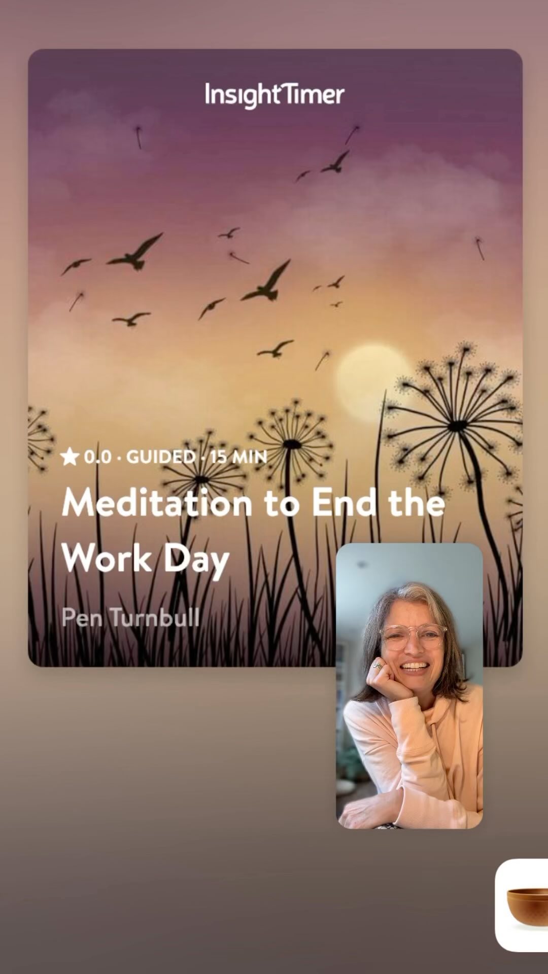 Unwinding with a meditation at the end of the work day can improve well-being in so many ways. It can help reduce stress and anxiety, prepare you for a better night of sleep and support a healthy work balance. It’s so much better for you than reaching for a drink or two (been there, done that). So why not recharge your emotional and mental batteries with this 15 minute guided meditation available for free on the (also free) Insight Timer app. And I’d you do listen please take a couple of minutes to leave a rating or review. That would mean so much. Thank you 💕 #worklifebalance #happyhourmeditation #meditation #insighttimer #blueskybodymind