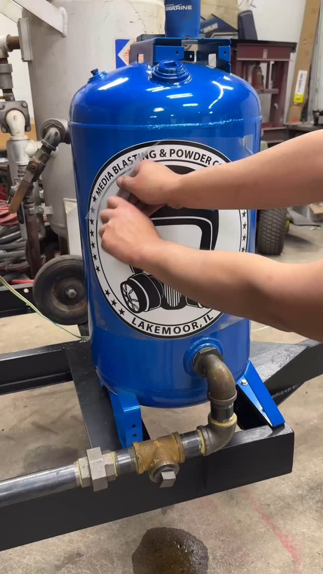 Finishing up the last final details on our Mobile Blaster. #jtscoatingsandcycles @jtscoatings