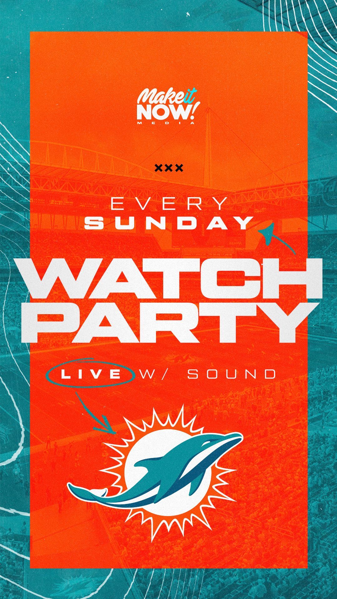 Football is back! Your team, your venue, your party! We make it NOW‼️🏈🏈🏈
.
.
.
.
#MakeItNow #Design #GraphicDesign #ContentCreators #SocialMedia #MotionGraphics #Instant #AnimatedFlyers #VisualContent #logo #MotionDesign #VideoFlyers #ContentCreation #DJlife #RealDJing #DesignInspo #MotionFlyers #SocialMediaMarketing #designinspiration