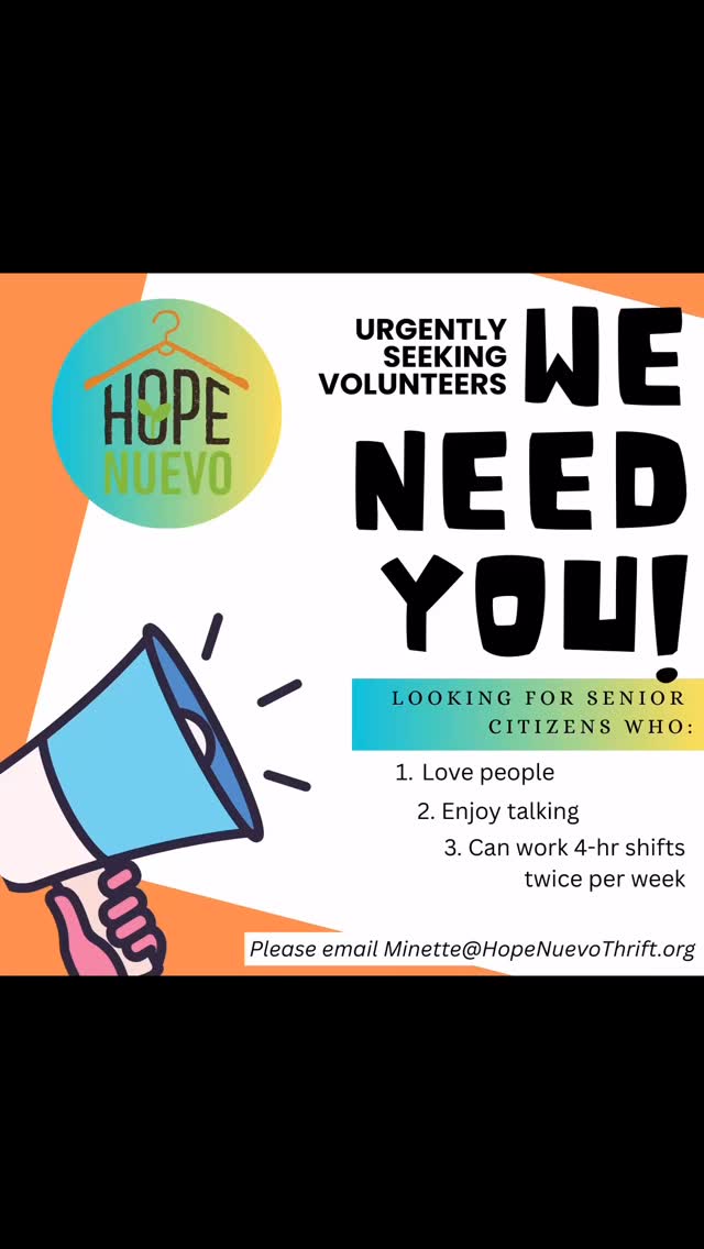 Please reach out if you or someone you know would like to be a part of our volunteer team