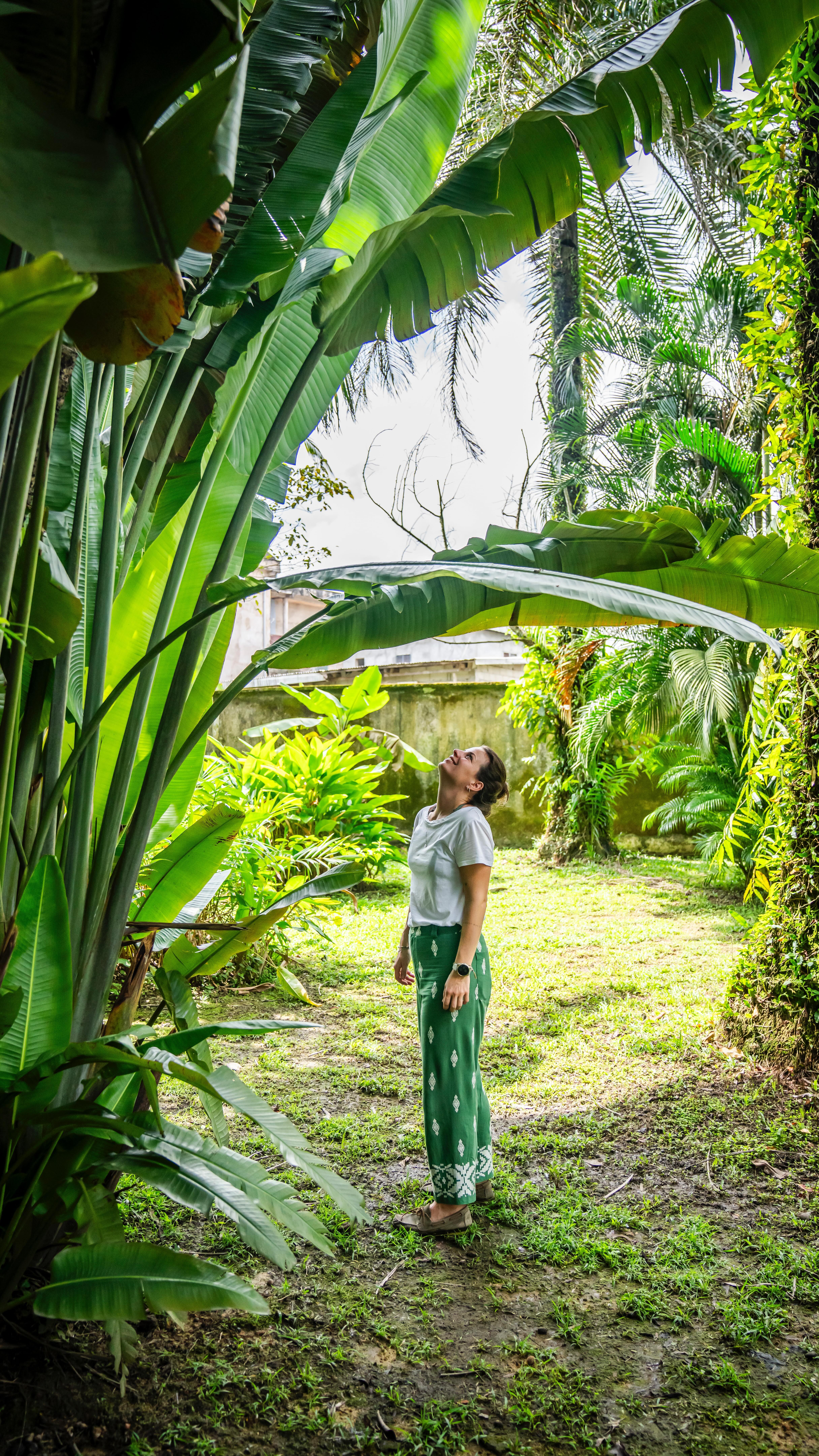 Unendlich viele Eindrücke hab ich mitgenommen aus Kamerun. Ein Land, das touristisch nicht wirklich erschlossen ist, wo aber auch wenig Lust auf die großen Menschenmassen vorhanden ist. Ein Land, in dem die Zeit anders tickt. Ein Land, in dem man sich als Europäer bewusst wird, in welcher Welt wir leben und was das für eine andere Welt ist. Ich bin so dankbar, dass ich das erleben durfte und nehme vieles von dem, was ich sehen durfte mit. Von wunderschöner Natur, Schimpansen (Dream coming through), einem Wasserfall, der ins Meer fließt, Pfefferplantagen im Dschungel bis hin zu der Insel Jebali, wo unsere Gesichter geschwaschen wurden, bevor wir die Insel betreten durften - es waren unzählige Momente, Bilder und Menschen. Aber einer ist mir ganz besonders im Gedächtnis geblieben: Peter. Er arbeitet im Musée maritime und seine Kinder wohnen in England und den Niederlanden. Auf die Frage, wann er die beiden Kinder denn mal besuchen würde, meinte er, dass er sich das nie leisten könnte. Aber ich hab selten jemanden so zufriedenen gesehen. Wir wollen immer mehr, weiter, größer, lauter und wir haben auch viele Möglichkeiten, die die Menschen dort nicht haben. Also ich ihn gefragt hab, ob er glücklich ist, sagte er: „I know I can’t have more, so I am happy with what I have.“ Und genau so sollte es sein. 🌴