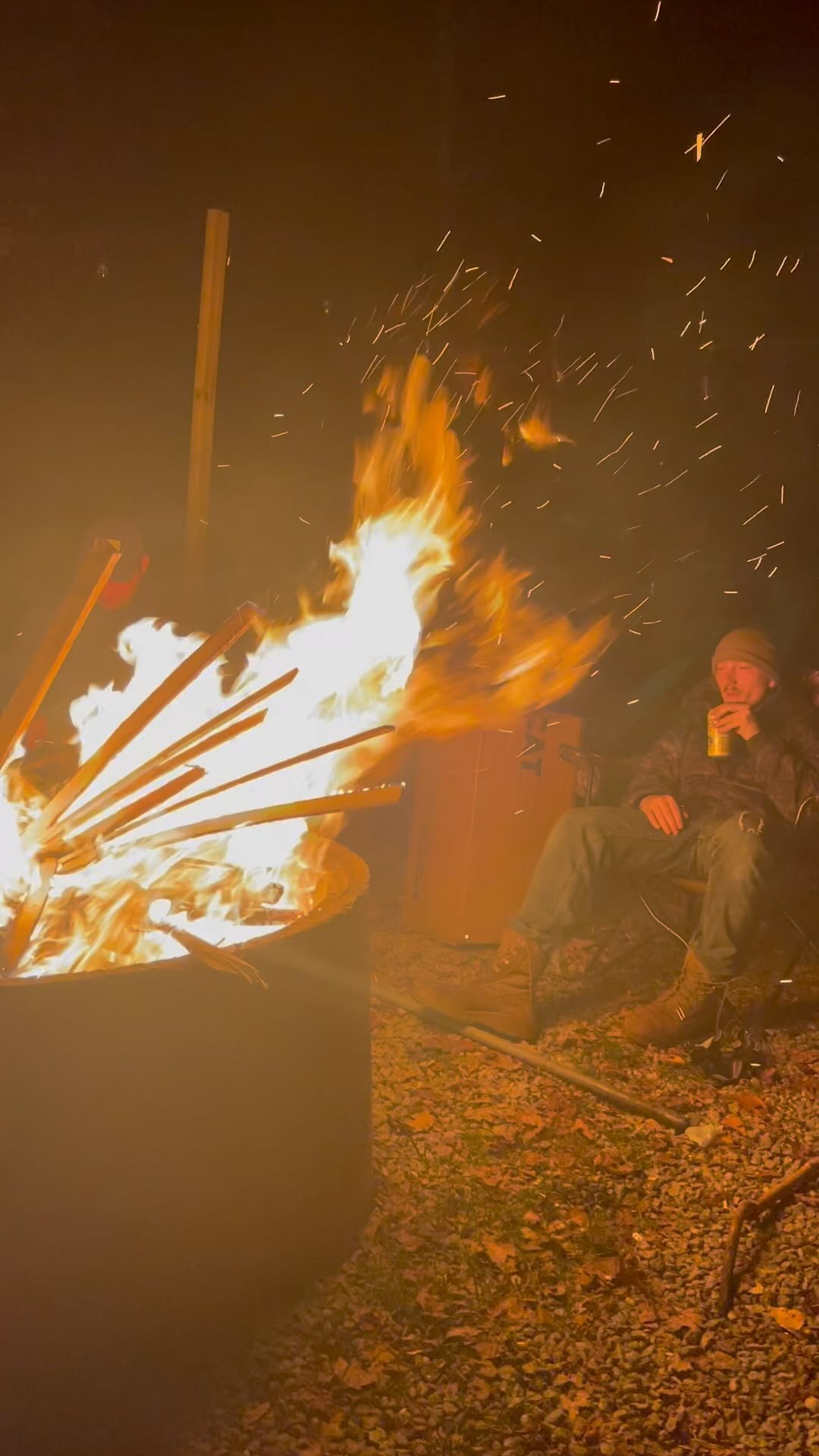 Nothing like a campfire on a crisp fall night. Planning has already began for next years events. #campfire #fallnewengland #campfiredrinks