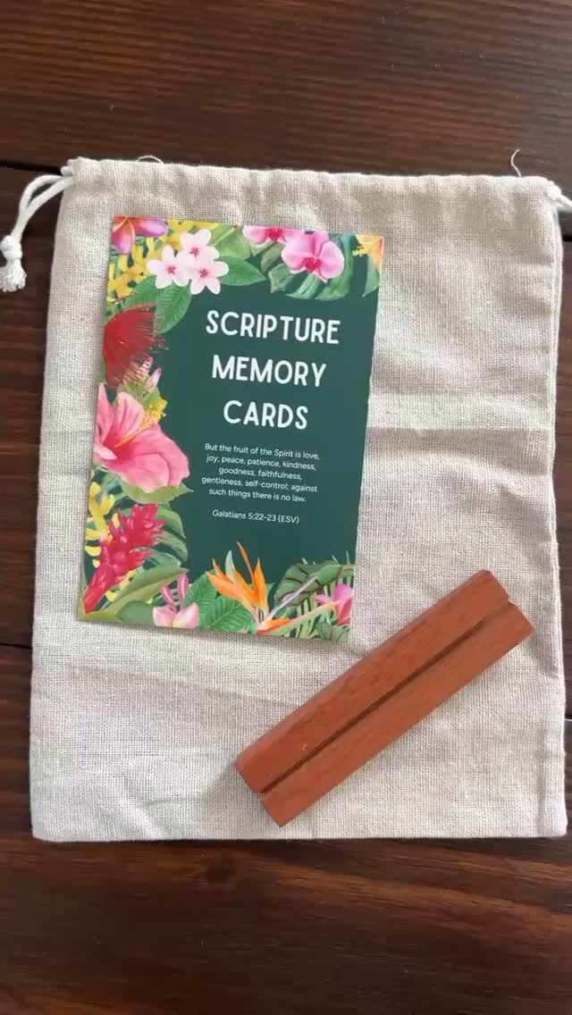 Memorizing scripture helps us plant the Word of the Lord in our hearts, renews our minds, and helps us encourage one another in faith.
These scripture memory cards make it easy to meditate on the Truth and build spiritual rhythms in our lives.
The card sets are available only on my website! Get yours at — taraLbanks.com 🌺
#FindingEverydayFruit #NewBook #NewBookRelease #ScriptureMemory #ScriptureMemoryCards #BibleStudy #SpiritualGrowth #FruitOfTheSpirit