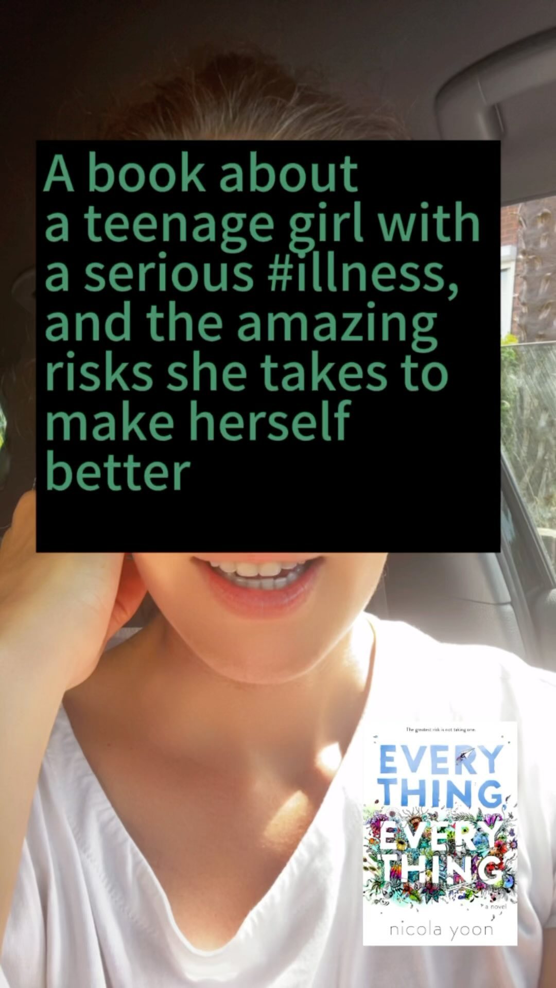 #Everythingeverything by @nicolayoon. A book about taking risks to make yourself feel better. #bookstagrammers #yabooks #yabookstagram