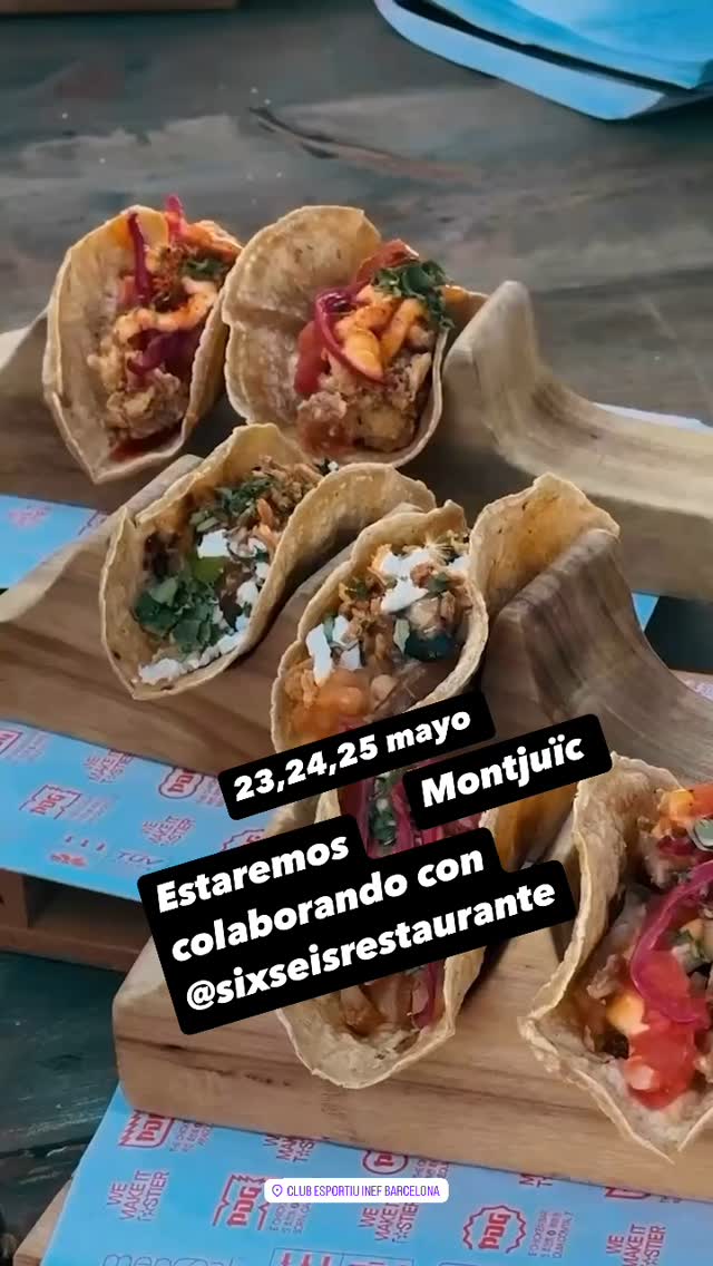 Próximos 23,24,25 mayo estaremos colaborando en el taco fest de la mano de @sixseisrestaurante vamos a darle tequila wey!