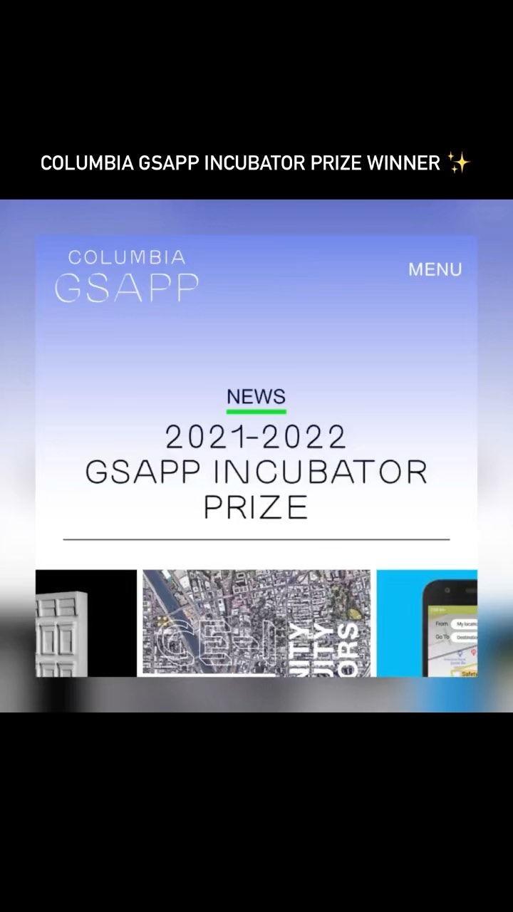 We are excited to share that City Scanner is the recipient of the @columbiagsapp Incubator Prize 2021! 🎉 🎉
The Prize is dedicated to supporting new forms of professional practice, and funding alumni-led initiatives that critically redefine community engagement and participation.
City Scanner is a #tech platform-in-development, aiming to make #urbanmobility safer, convenient and more enjoyable for #cyclists, #pedestrians and #micromobility users, by empowering them with #information about their #urban surroundings at a hyper-local scale. 🚲🚶🏻♀️ By starting with Indian #cities, the spotlight shines on the road crash capital of the world, where the majority of commuters travel on foot or two-wheeler.
Read more here: https://www.arch.columbia.edu/research/gsapp-incubator/prize-recipients
@columbia_vc @columbiaeship @columbia @gsapp_aud @columbia_urbanplanning @columbiaalumni @columbiaengineering @columbia_biz