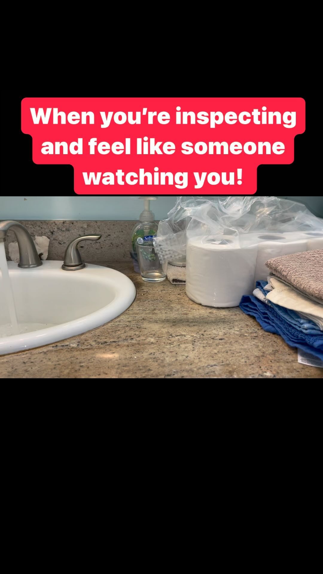 Who put this here?! It’s facing the bathroom toilet 🚽. Hopefully it’s not a camera. 😆