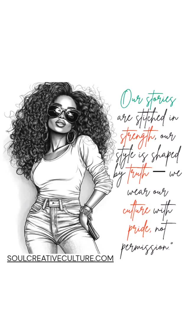 Made for those who walk with pride, speak their truth, and stand unapologetically in their roots.
#SoulCreativeCulture
#WearYourRoots
#BlackCultureMatters
#UrbanCulture
#BlackCreatives
#CulturalLegacy
#HeritageInStyle
#OurStoryOurPower
#CelebrateBlackCulture
#ProudOfMyRoots