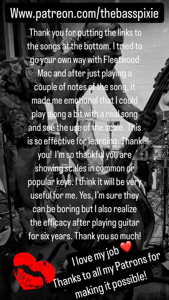 There’s no point in teaching if learning doesn’t make people happy. This just brightened up my day ❤️ #learndoublebass #patreon #doublebass #rockabillybass #uprightbass #lifelonglearning #dosomethingnew #yolo