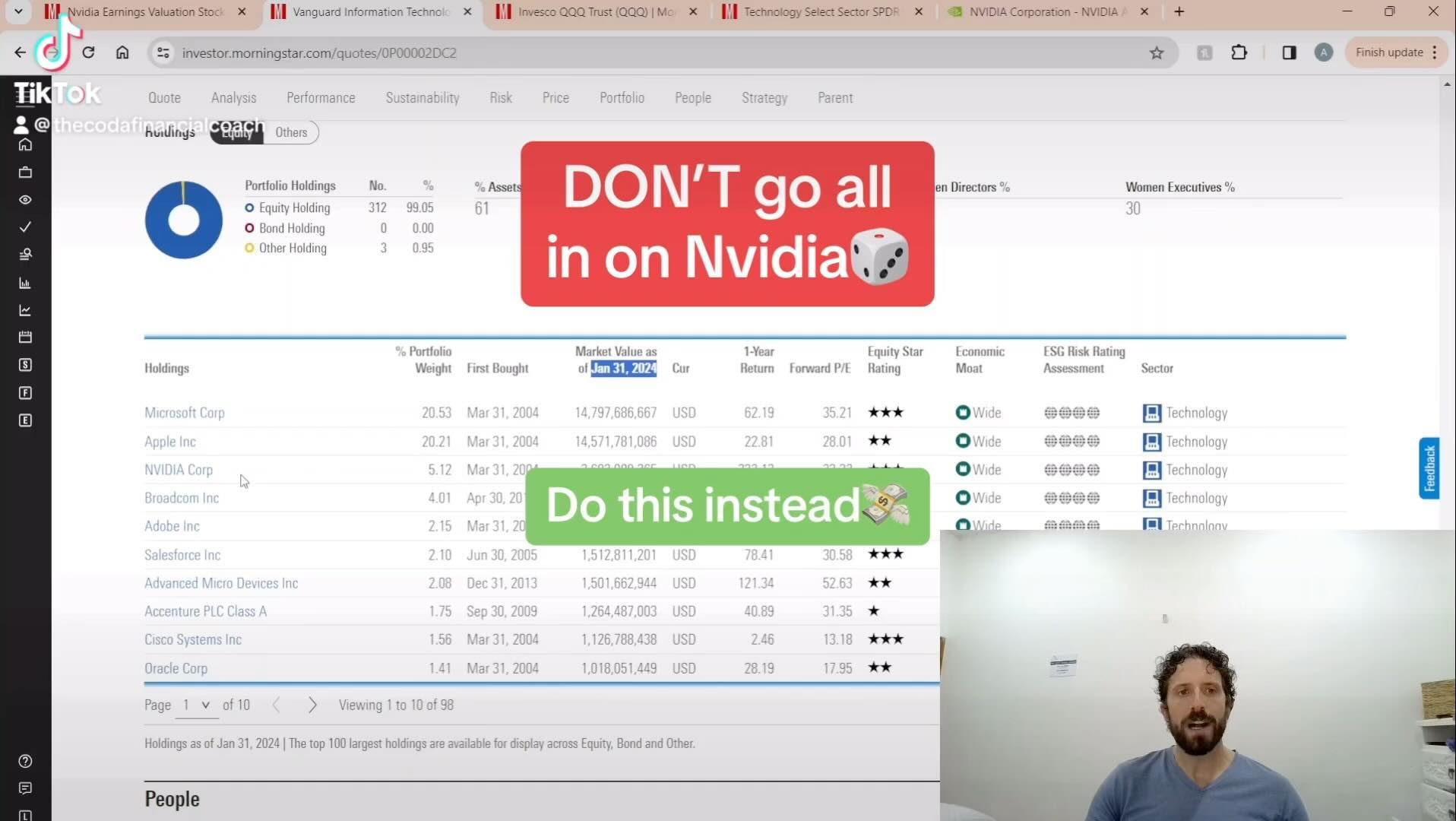 Hey, financial enthusiasts! 🌟 While Nvidia’s groundbreaking strides in AI, gaming, and data centers might look like a green signal to go all-in on its stock, let’s hit the pause button and think strategy. 🤔💡
Yes, Nvidia is a giant, but remember, no company operates in isolation, especially in the tech world. The real magic happens in the ecosystem - a network of partners, suppliers, and collaborators that amplify Nvidia’s impact. 🌐✨
So, why not tilt your portfolio towards the broader ecosystem? Diversify into companies that supply Nvidia with essential components, or those leveraging Nvidia’s technology to innovate. From semiconductor material suppliers to AI startups transforming industries with Nvidia’s tech, the possibilities are vast. 🚀📈
Diversifying not only spreads your risk but also taps into the collective growth potential of an entire tech frontier. It’s about being smart, not just bold. 🧠💼
Before you dive in, research, consult, and consider the broader ecosystem’s dynamics. The future is not just about one stock; it’s about the network of innovation it belongs to. 🌟📊
For the full video on my thoughts on Nvidia, see link below:
https://youtu.be/rLuPIsyCWzk?si=LD5kjMEHrWYTW7YF
#InvestmentStrategy #Diversification #TechEcosystem #Nvidia #SmartInvesting #financialfreedom