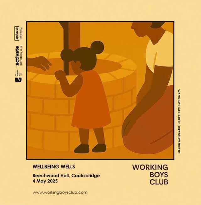 May kicks off the tour. Two shows, two towns, one mission: connection through sound.
4 May – Cooksbridge
Wellbeing Wells premieres — a new piece about joy, strangers, and the art of conversation.
29–31 May – Great Yarmouth
Serving Sounds returns — pop-up gigs in public space, powered by touch and a pint glass.
We’ve been building all winter.
Now it’s time to get it out there.
#WorkingBoysClub #WellbeingWells #ServingSounds #2025Tour #OutdoorArts #OnTheRoad