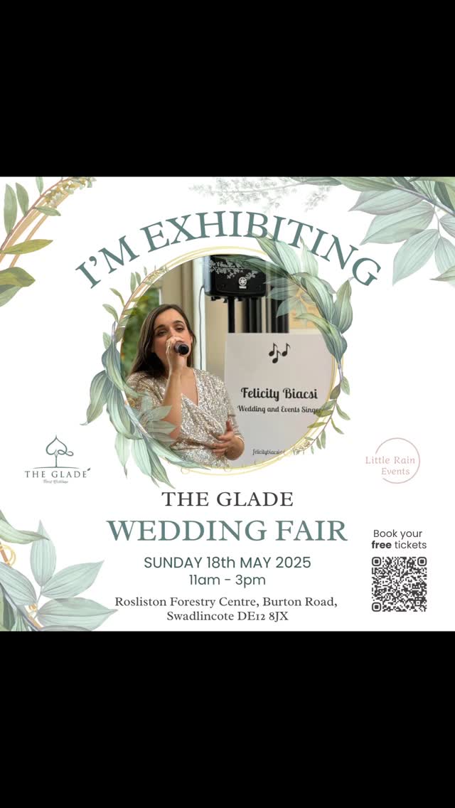 WEDDING FAIR 🌟🌟
I'm exhibiting at this lovely wedding fair by @littlerainevents at @weddingsattheglade on 18th May! I'm so glad to be here as it's a new venue for me, I can't wait to explore its beauty! It will be great to meet you lovely couples, and connect with wedding suppliers that I know and have yet to meet!
Get your FREE tickets here - https://www.eventbrite.co.uk/e/wedding-fair-the-glade-rosliston-tickets-1137852741179
I'll see you there! ❤️