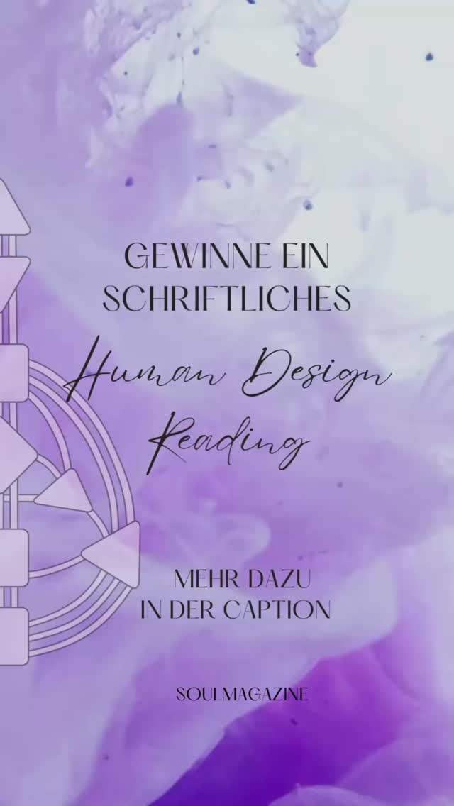 ✨Gewinne ein schriftliches Human Design Reading✨
im Wert von 149€ und mit mehr als 50 persönlichen Seiten zu deinem Typ, deiner Authorität, deinen Toren und Kanälen, sowie deiner Ernährung.
Und so einfach kannst du mit machen:
✨ folge @soulmagazine.de
✨ like das Reel
✨ kommentiere das Reel und markiere jemanden, der/die sich auch über diesen Gewinn freuen würde!
✨ für ein Extralos teilt das Gewinnspiel in eurer Story
(Bei privaten Profilen schickt uns bitte einen Screenshot)
Und so einfach seid ihr im Lostopf 🍀
Das Gewinnspiel endet am Sonntag den 25. Mai 2025 um 23:59h.
Der Gewinner oder die Gewinnerin wird per Los ermittelt und direkt benachrichtigt. Der Gewinn kann nicht ausbezahlt werden. Das Gewinnspiel steht in keiner Verbindung zu Instagram und wird in keiner Weise davon gesponsert, unterstützt oder organisiert.
✨Wir wünschen euch viel Glück✨
#gewinnspiel #soulmagazine #gewinnen #humandesign #humandesignreading #humandesignchart #humandesigncoaching #persönlichkeitsentwicklung #selbstfindung