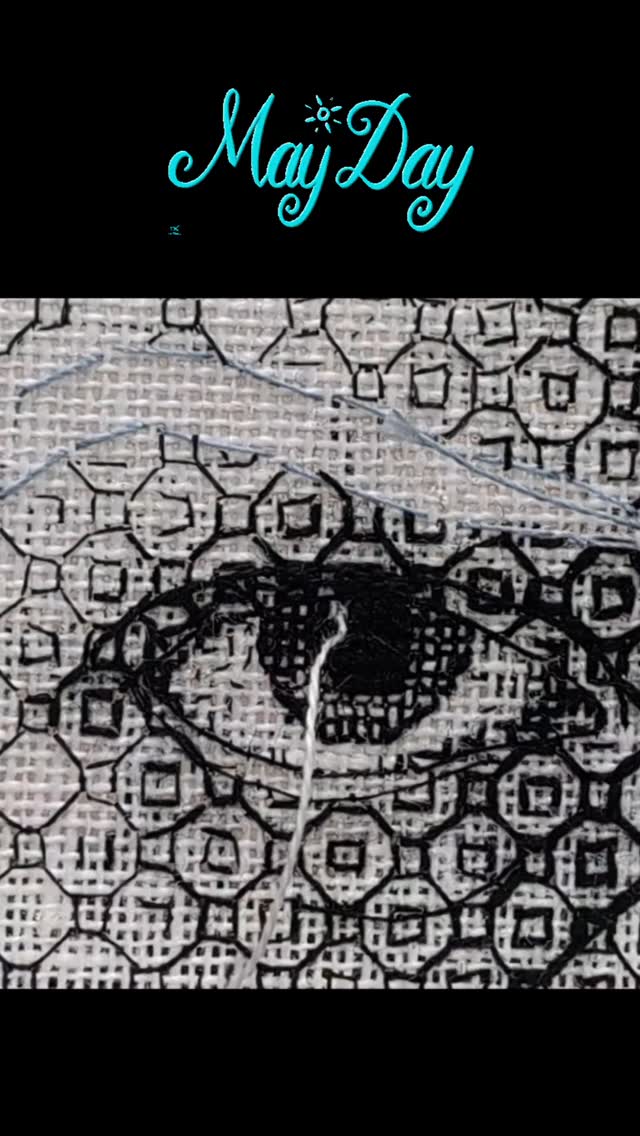Happy May Day! Couldn't let today end without re-sharing a video of me working the french knot in @elisabethmossofficial eye. Her eyes are the window to her soul, throughout the series her eyes are such an important part of the cinematic storytelling experience, even when she can't speak her eyes tell all. So it was really important to make sure they were absolutely perfect in stitch.
Worked with a single strand of cotton in white.
I can't wait to see what they've achieved with the final season...only a few days to go till it's on channel 4...who's watching?? 🎉🎉
#embroiderydesign #embroidered #portrait #elizabethmoss #embroideryartwork.#mayday #blackworkembroidery. #embroiderersofinstagram #embroiderydesigner #handmaidsonhulu #blackworkstitching #embroideryartist #embroidery #embroideryart #embroiderylove #rwabristol #rwa2025 #rwaexhibition #artist #artscouncilengland #portraitartist #blackworkportrait #blackwork #notai