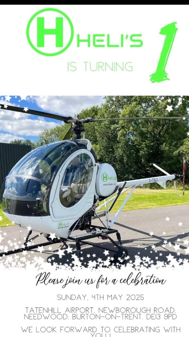 Don't forget our open day this weekend.
We can't wait to see you!
#hhelis #letyourdreamstakeflight🚁 #schweizer300 #tatenhillairport #learntofly #helicopter #helicopterflightschool #openday #feelgoodfridays