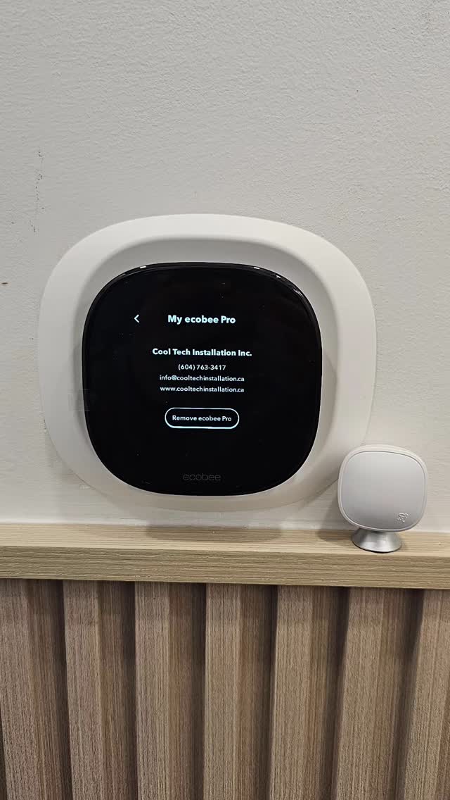 Ecobee Premium thermostat. #ecobee #ecobeepro