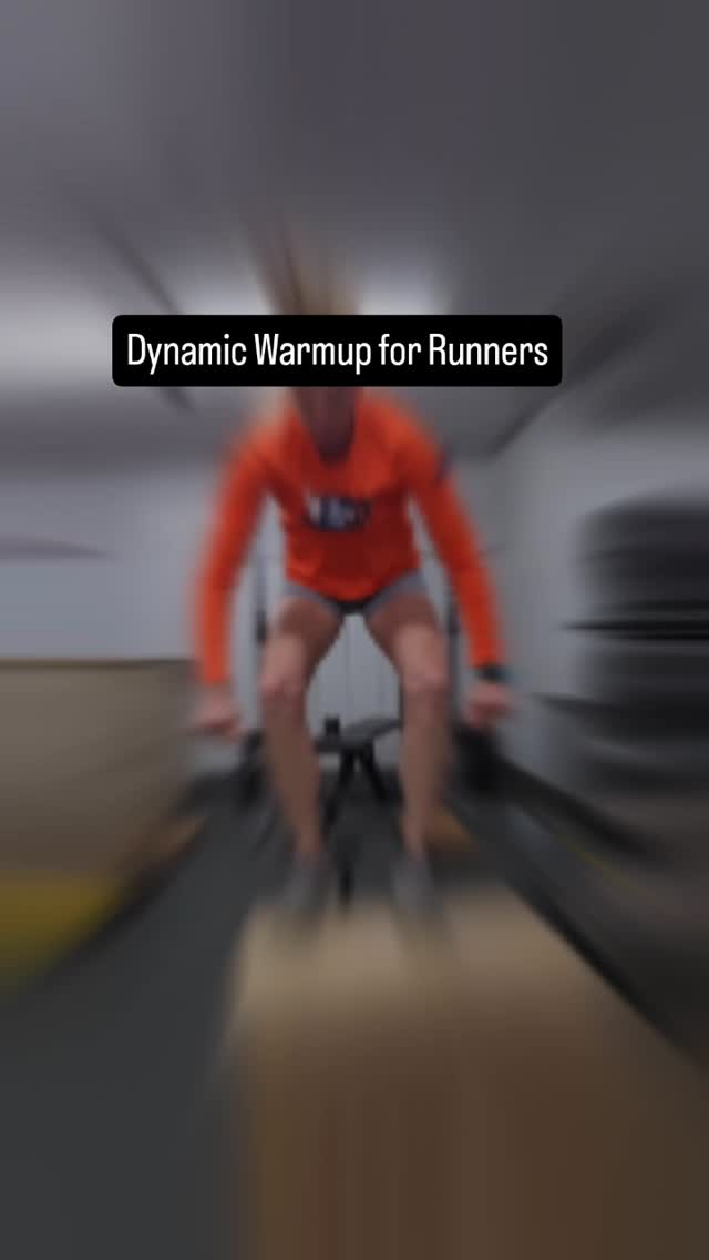 Before my longer workouts or harder sessions, I will do a dynamic warmup consisting of some plyometric movements. This is my go-to dynamic warm-up. This helps warm up the muscles and get the body ready to do some work. The key is to do enough to get warmed up, but not too much. It's probably best to start with fewer sets or reps if you are not used to this. Also, if you are not used to box jumps, just do step ups and weightless jump squats to start. I also like jumping lunges as an addition to or instead of the skips or squats.
#dynamicwarmup #plyometrics #mastersrunner #runcoach #runningafter40 #trainsmarter #marathontraining