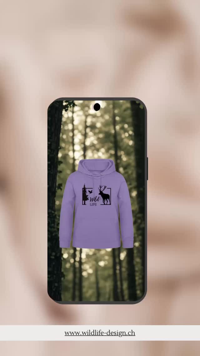 Wir haben was neues zu berichten 😍 Bald kommt der Damen Hoodie in Lavendel ♥️👍🏼 er wird 65.- CHF kosten und hat auf der Rückseite auch einen Druck. #wildlifedesign #hunting #wild #outdoor #schweizerjäger #jagdundhund #bekleidungsgeschäft #jagdistleidenschaft #naturlovers #swissdesigner