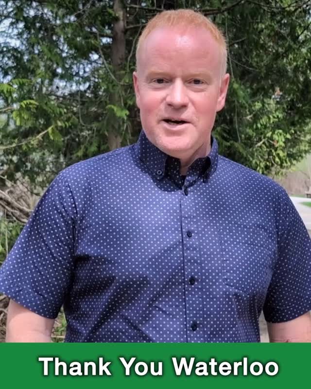 Thank you, Waterloo. I’m honoured to have been your Green Party candidate during this federal election. Whether you donated, volunteered, canvassed, took a sign, or simply shared our message — thank you. You made this possible.
This may be the end of the election, but I’m not going anywhere. I hope you’ll stay connected as we continue to organize and push for real change — together. Sign up for updates and events at simonguthrie.ca
