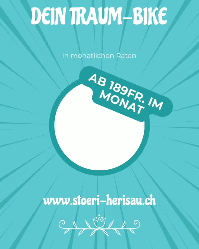 Dein Traum-Bike in Raten bezahlen.
Schau vorbei und mit wenigen Schritten kannst du dir dein Bike monatlich finanzieren.
www.stoeri-herisau.ch
#stoeri2radcenterherisau#bikeshop#mtbswitzerland#mtb#yeticycles#norcobicycles#deviate#bullsbikes#giantbikes#bergamontbikes#flyerbikes#tourdesuisse#mtb#switzerland