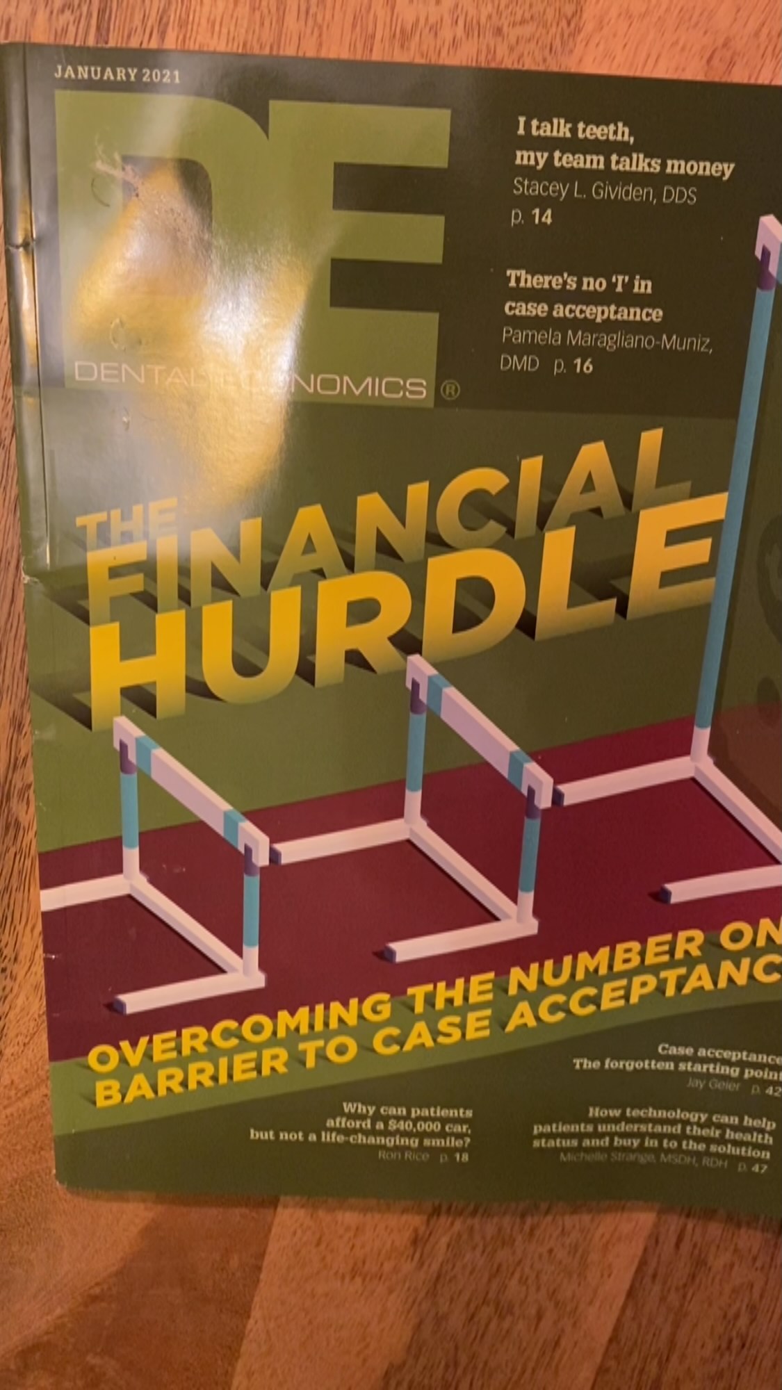 Money is the biggest obstacle to case acceptance. Let’s talk about it in the January issue of @dentaleconomicsofficial 💵 @sgividendds @drpamela_maragliano @mesha513 @schedulinginstitute