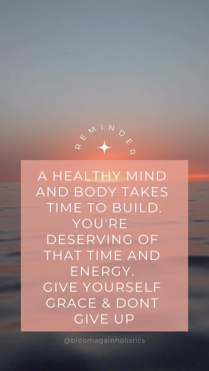 Whether you’re starting from scratch today or starting over, you just have to take the first step.
I hope this reminder gets seen by the people who need it most today 🤍
#wellnessjourney #wellness #wellnessthatworks #healthylifestyle #healthymindset #practicemakesprogress #ibelieveinyou #womensupportingwomen #womenhelpingwomen #mothershelpingmothers #healthymindhealthybody #giveyourselfgrace #askforhelp #weighlossjourney #holisticliving #holistichealth #holisticnutrition #bloomagain #bloomagainholistics