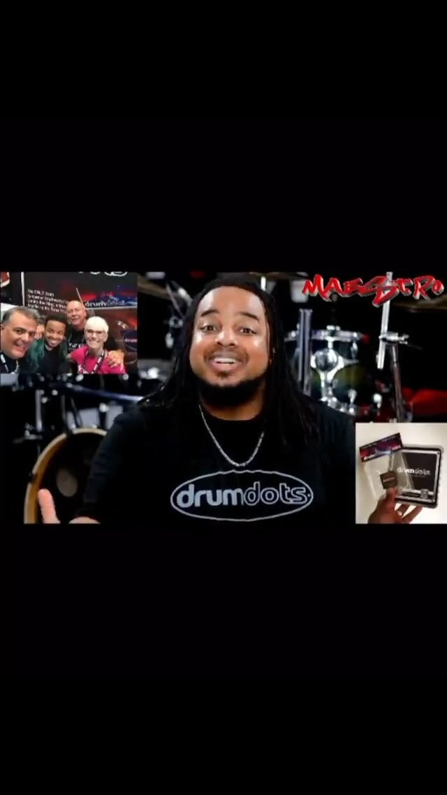 Repost from @maestrorobinson #drumdotsArtist ✔️✔️🙏🏻😊⚪️J
.
My fam at @drumdots have been taking care of me for years! I had to give them a quick shout out on the latest #MaestroMethods episode on YouTube! Hit the link in my bio to check out the whole episode. I love my new shirt too! ⚪️⚪️⚪️⚪️⚪️⚪️⚪️⚪️⚪️⚪️
•
•
•
#DrumDots #TheOriginalClear #Drums #DrummersOfIG #ControlTheRing #KeepTheTone #OnCamera #MaestroMethods #YouTubeSeries #MaestroRobinson #IGers #DrumProducts #NikonCameras #DrumMerch #Performer #Actor #LightsCameraAction