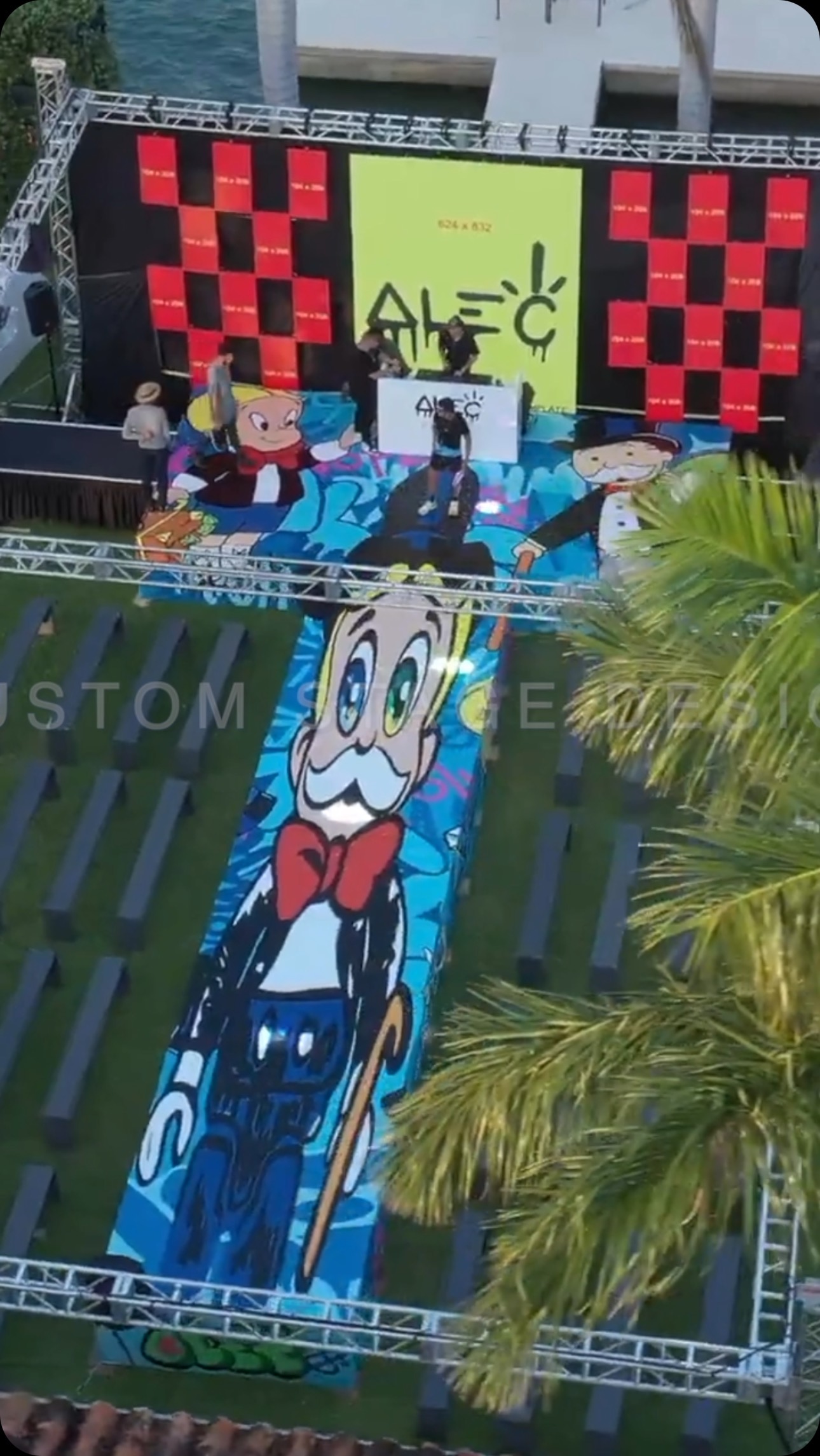 Fashion show #runway #model #fashion #fashionshow @clifloftin #monopoly #alecmonopoly #stage #stagewrap #customstage #stagelighting #highfashion #soundrental #concert #corporate #dasaudio #etcliveevents