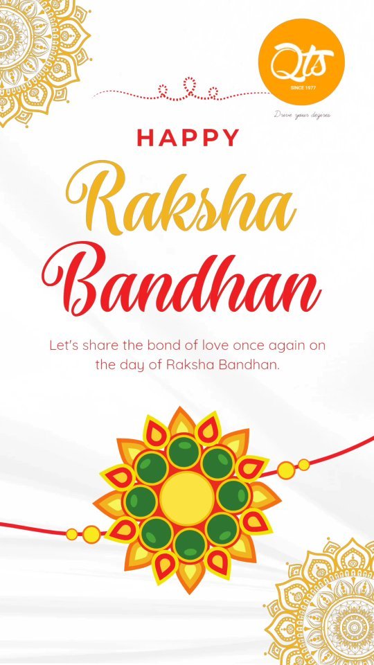 ๐๐ฃ๏ธ Tyres that stick by your side through every journey, just like the bond of siblings. This Raksha Bandhan, let's celebrate the unbreakable connection! #qts #RakshaBandhan #SiblingBond #SafeTravels ๐๐ซ