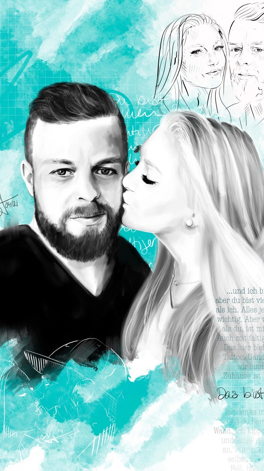 V O R L A G E // DIGITAL ARTWORK
Mehr dazu in den Beiträgen 🤍
#logo #communicatondesign #designerfeed #designcommunity #logoideas #creativity #create #minimallogo #logoentwicklung #freelance #freelancerlife #work #artwork #art #graphicdesign #grafikdesign #kommunikationsdesign #corporatedesign #typography #typographydesign #digitalart #procreate #birthdaypresent #birthday #posterdesign #poster #coupleposter #coupleportrait #loveisintheair