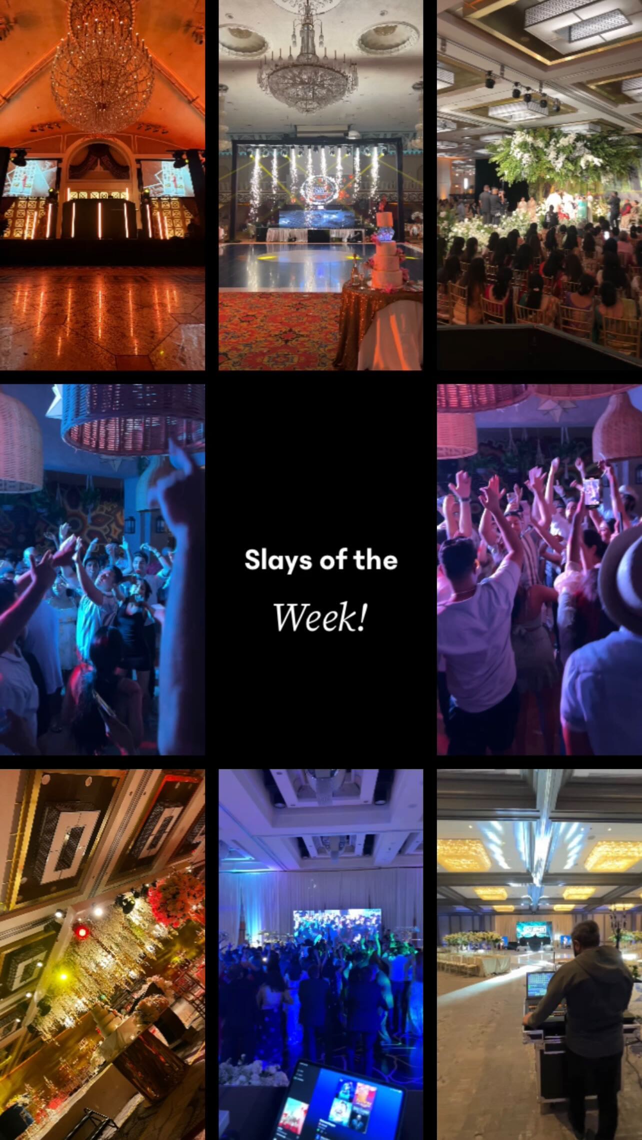 Slay! 🔥🎉
#Wedding #Reception #LuxuryWedding #LuxuryEvents #Lighting #Lightshow #LightingDesign #WeddingInspo #GlamWedding #FairytaleWedding #Entertainment #WeddingLighting #DecorLighting #EventLighting #SouthAsianWeddings #Indian #IndianWeddings #WeddingDecor #EventProduction #Weddingdj #Events