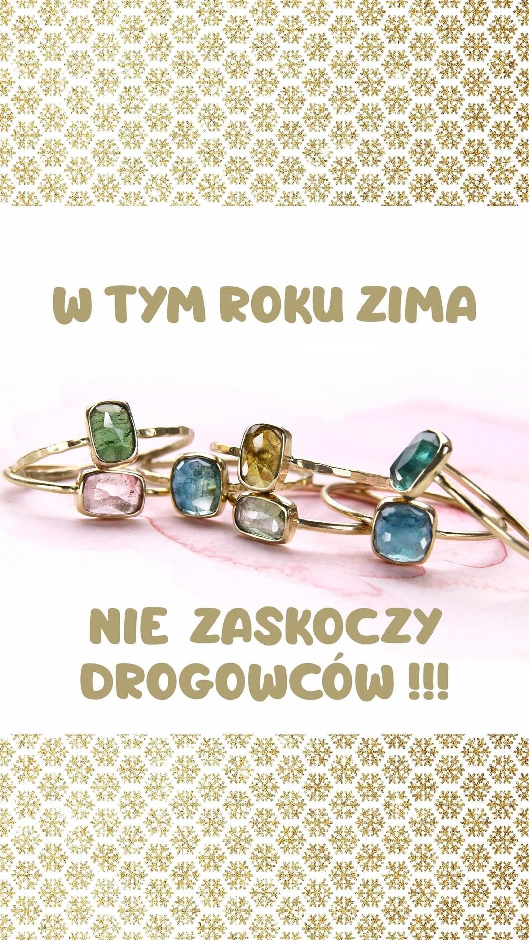 !!! W TYM ROKU ZIMA NIE ZASKOCZY DROGOWCÓW !!!
💪😎🚜⛄️❄️
:::
Trwa DRUGA RUNDA przedświątecznej promocji, która z pewnością rozwiąże niejeden prezentowy dylemat i sprawi, że pod Waszymi choinkami jeszcze liczniej zagoszczą barwne cuda z mojego warsztatu 👏
:::
Wciąż jeszcze jest dobry czas na to, aby pomyśleć o wyjątkowym prezencie. Przygotowałem więc dla Was całą gamę różnorodnych barwnych kamieni na minimalistyczne złote pierścionki i wisiorki w extra cenach! 🔥
:::
Oferta obejmuje liczne minerały w szlifach kaboszonowych i rozetowych, wielkości ok. 5-7 mm, wszystkie standardowe warianty obrączek, również z dodatkami 💎 i wszystkie standardowe wykończenia oraz delikatne wisiorki z kamieniami oraz zawieszki z inicjałami 👌
:::
Jeśli marzysz o delikatnym złotym pierścionku/wisiorku z barwnym kamieniem lub chcesz sprawić bliskiej osobie niepowtarzalny prezent na Święta, teraz jest jeszcze dobry moment na zamówienie takiego wyjątkowego prezentu 👏
Unikniesz choinkowego stresu, a prezent dotrze na czas 😎
:::
Napisz do mnie już dziś aby poznać pełny wachlarz możliwości, promocyjne ceny pierścionków lub zawieszek i porozmawiać o zamówieniu! Oferta ważna do końca listopada. Zapraszam serdecznie, świątecznie! 🤗
:::
.
.
.
.
.
#ilovemyjob #bartoszciba #jewelrydesigner #bartoszcibajewelry #finejewelry #złotywisiorek #nazamówienie #magicznypierścionek #perfectimperfection #minimalistjewelry #goldsmith #złotypierścionek #myprecious #makeawish #minimalist #customring #crazycrystalguy #jewelryporn #wymarzonypierścionek #daintygoldenring
#pierścieńarabelli #wishcometrue #perfectchristmasgift #pierścioneknazamówienie #prezentdlaniej #prezentnaświęta #podchoinkę #wyjątkowyprezent #zimaniezaskoczyładrogowców #prezentidealny