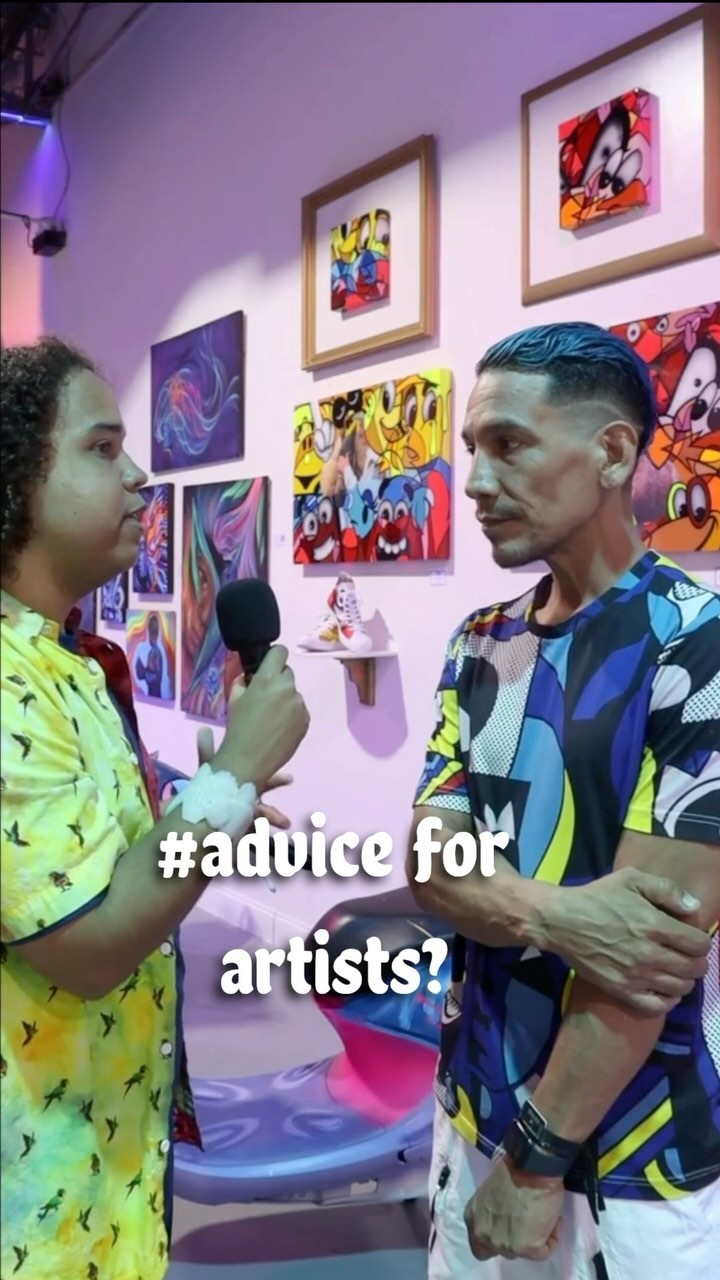 A throwback with artist @disciplined1 giving his advice on how to reach your potential as an artist. He discusses the challenges he faced on his artistic journey 🙏🎨 thanks to @raffnation for presenting the interviews for this event
.
.
hosted by 👽@marcosconde__
#artinterview #fortlauderdale #artistsflorida #artadvice #fineart #contemporaryart #browardarts #wpbarts #creativeclass #luxurylifestyle #artgallery #artexhibition